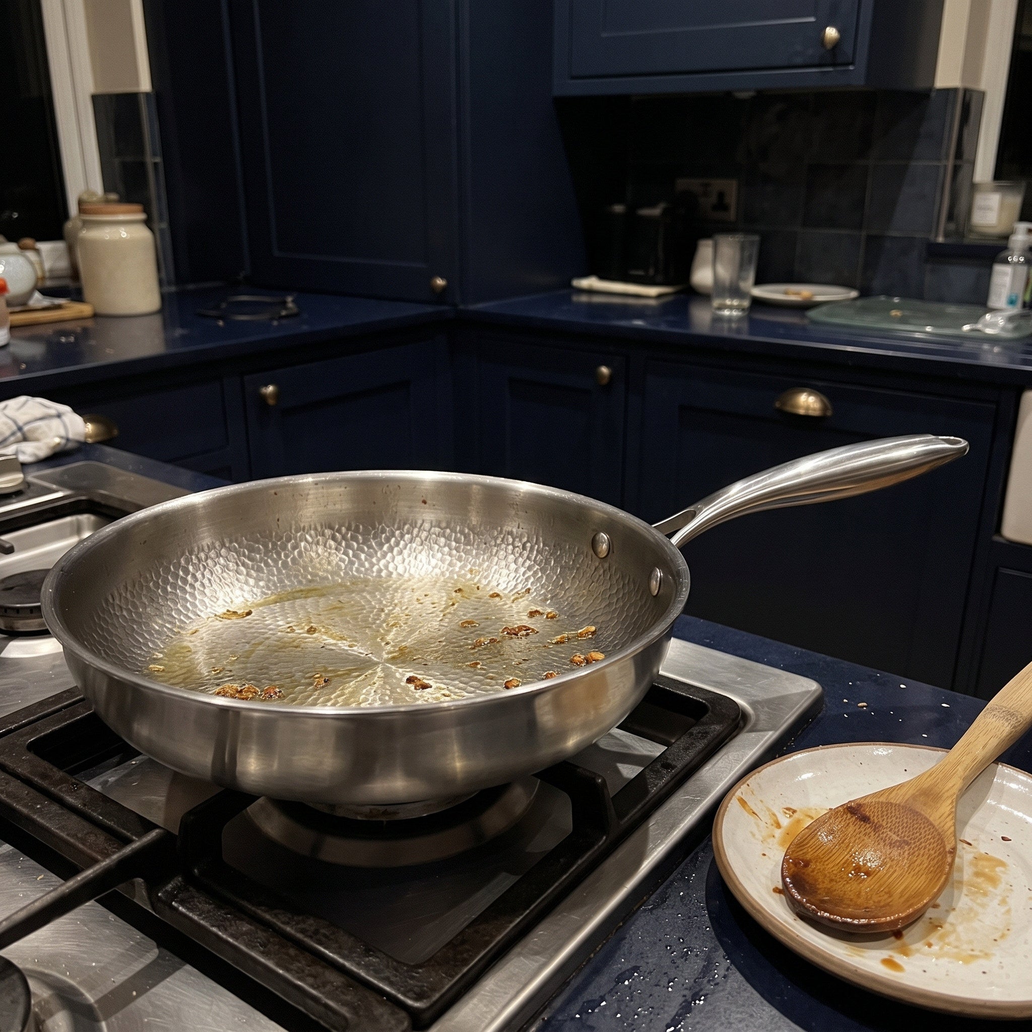 Pan cooling after cooking